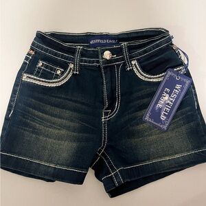 Westfield Jeans shorts NWT, bling on pockets, Texas Longhorns
